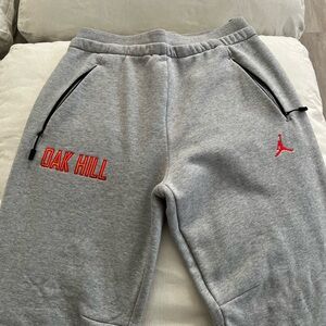 Oak Hill Academy Jordan Brand Nike Gray Large Sweatpants